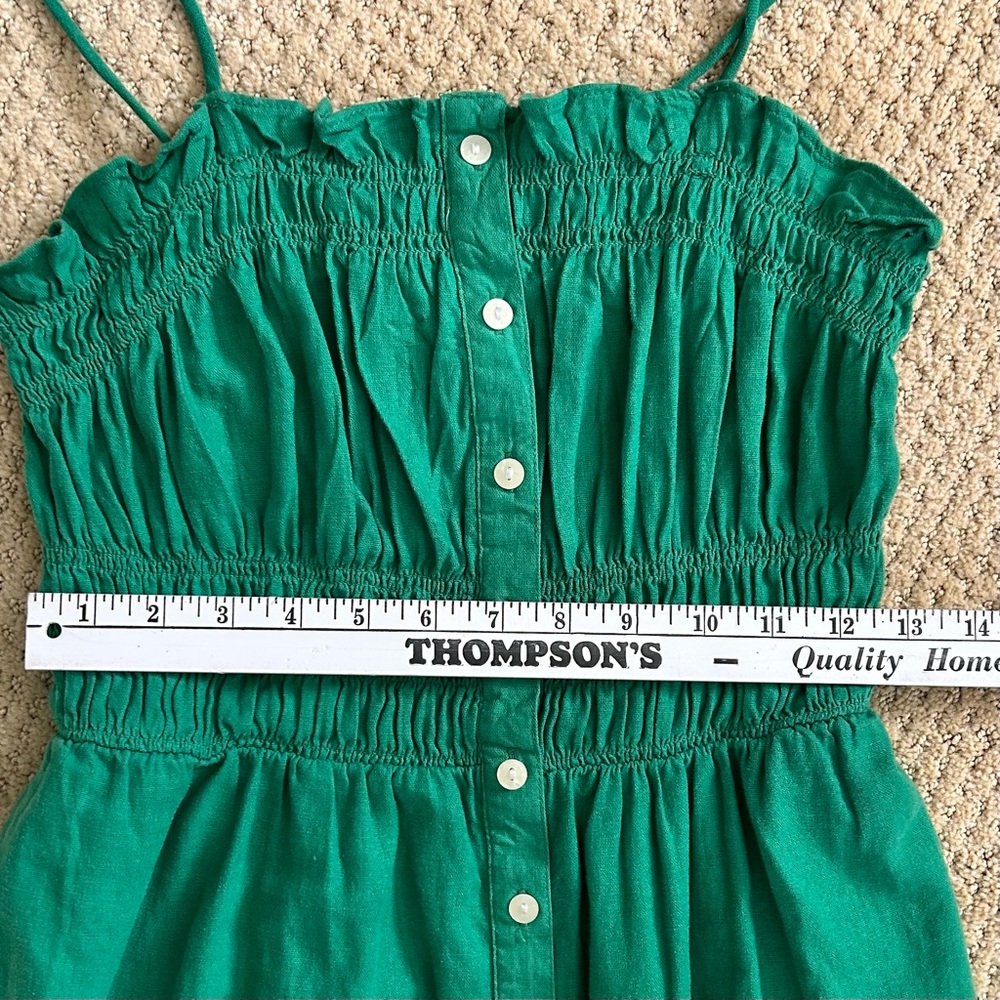 Universal Thread Green Button-Down Linen Blend Mi… - image 8